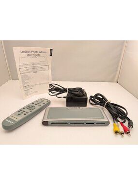 SanDisk Photo Album w/ Remote Control | Model SDV2-R | Part # 20-90-00128 | USED